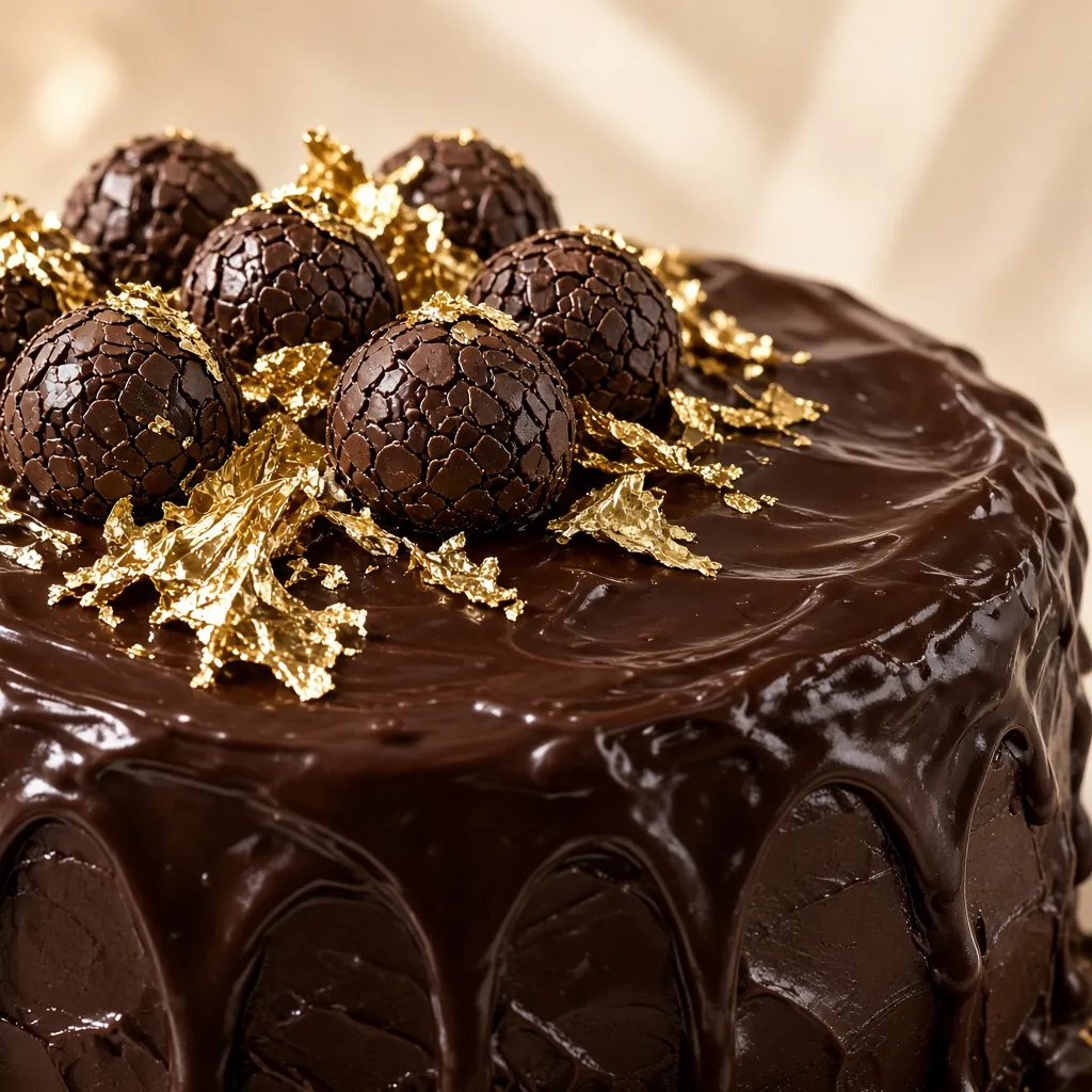 کیک شکلاتی ترافل 2